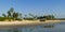 Panorama of wild beach in South Goa