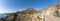 Panorama of a winding mountain road on the Costa de Almeria in southern Spain