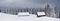 Panorama of winter landscape