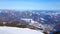 Panorama of Wolfgangsee valley from Zwolferhorn, St Gilgen, Austria