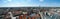 Panorama of Wroclaw city Poland Old town cityscape