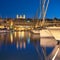 Panorama wth sailing boats on Senglea marina in Grand Bay, Valet