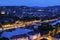 Panorama of Wurzburg at night