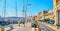 Panorama of Xatt Il-Forn promenade, Birgu, Malta