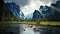 Panorama of the Yosemite Valley