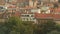 Panorama of Zagreb rooftops, haze over the city, European architecture, travel