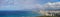 Panoramamic view of downtown Honolulu and Waikiki, Oahu, Hawaii