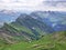 Panoramas from the peaks Diethelm and Turner situated between the Sihltal and Wagital Waegital or WÃ¤gital valleys, Studen