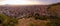 Panoramatic aerial view of Prizren town, Koso