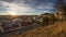 Panoramatic view of castle Spilberk and city Brno