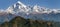Panoramatic view from Jaljala pass of Dhaulagiri