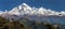 Panoramatic view from Jaljala pass to Dhaulagiri Himal