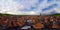 Panoramic 360-degree spherical view of village Dambach-la-ville in Alsace.