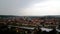 Panoramic aerial cityscape of Wurzburg city and river Main, Lower Franconia in Bavaria, Germany