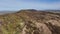 Panoramic aerial drone footage of The Roaches in the Peak District National Park