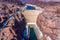 panoramic aerial landscape view of Hoover Dam, United States of America