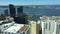 Panoramic aerial landscape view of swan river in Perth Western Australia