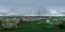 Panoramic aerial shot of Kings Down Bridgwater in England under the cloudy sky