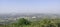 Panoramic aerial skyline view of Indore City.