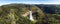 Panoramic aerial view of Caracol Waterfall - Canela, Rio Grande do Sul, Brazil