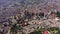 Panoramic aerial view of downtown Bogota Colombia