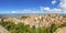 Panoramic aerial view of Enna old town, Sicily, Italy