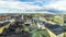 Panoramic aerial view of Helsinki city, capital of Finland