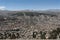 Panoramic aerial view of La Paz from Mi Teleferico cable car transit system - Bolivia