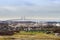 Panoramic aerial view of Malmo city, Sweden