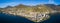 Panoramic Aerial view of Montreux waterfront, Switzerland