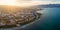 Panoramic aerial view of Novorossiysk, Russia