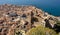 Panoramic aerial view of old town of Cefalu., Sicily, Italy.