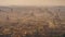 Panoramic aerial view of Rome from the top of Saint Peter`s Basilica