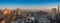 Panoramic aerial view San Francisco and bay area