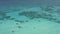 Panoramic aerial view of underwater reefs at the coast of Grand Turk in California