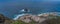 Panoramic aeriel view of Garachico town. Tenerife. Canary Islands