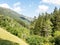 Panoramic of the Aiguestortes and Sant Maurici National Park, road of the Pond of Sant Maurici, in the province of Lleida,