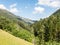 Panoramic of the Aiguestortes and Sant Maurici National Park, road of the Pond of Sant Maurici, in the province of Lleida,
