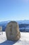 Panoramic alipne and snow view from Mount Rigi Kulm near Vitznau Switzerland