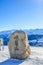 Panoramic alipne and snow view from Mount Rigi Kulm near Vitznau Switzerland