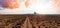 Panoramic American Nature Landscape View of the Dry Desert