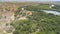 Panoramic areal view of typical Pantanal landscape, Pantanal Wetlands, Mato Grosso, Brazil