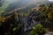 Panoramic autumnal view from Sulov rockies - sulovske skaly - Slovakia