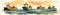 Panoramic banner with watercolor oil tankers, industrial ships in calm sea, AI generative freight transportation banner