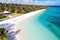 A panoramic beach in a corner of paradise