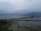 The panoramic beauty of the vast and full of water hyacinth rawa pening lake