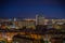 Panoramic of the city of Valladolid in the night