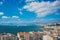 Panoramic City view of Izmir Smyrna, Turkey. Aegean sea