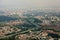 Panoramic cityscape skyline of the Greater Sao Paulo, large metropolitan area located in the Sao Paulo state in Brazil