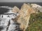 Panoramic of the cliffs of Cabo PeÃ±as, Asturias